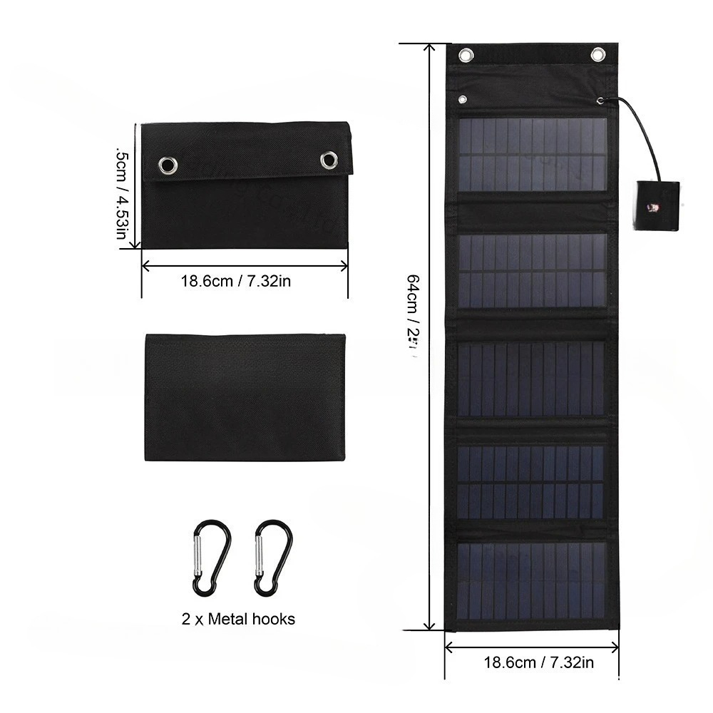 Solar Emergency Charger - 25W 5v солнечная складная сумка водонепроницаемая
